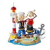 Pantasy Popeye & Olive Buildable Characters Building Kit, Collectible Building Sets for Adults, Comp