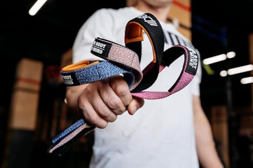 Image of WARM BODY COLD MIND V2 Lifting Wrist Straps for Weightlifting - Hand Straps for Powerlifting, Weight Lifting, Bodybuilding Functional /Cross Training, Deadlift Gym Bar, Cotton