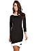 Azbro Women's Black Block Long Sleeve Dress