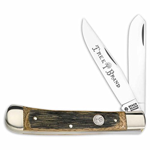 Boker 112525BBL Beer Barrel Trapper Pocket Knife with 4-1/4 In. Straight Edge Blade
