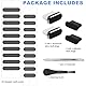 Mezrkuwr 8-teiliges Set USB C Staubschutzstecker Anwendbar auf iPhone 15 Serie, USB C Anschlussabdeckung, Telefon-Lautsprecherabdeckung, Telefon-Ladeanschluss-Reiniger