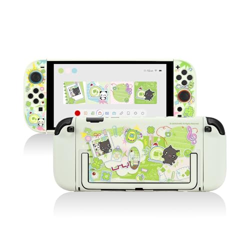 Image of GeekShare Slim Protective Case Compatible with Switch 2 (2025), Anti-Scratche and Shock-Absorption Dockable Hard Shell for Switch 2 Game Console - Lucky Clover Memo