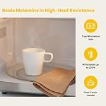 Set of 6 Unbreakable Coffee Mugs, 10oz (300ml) Shatterproof Cups | BPA-Free Eco-Composite Resin, Matte White | Ideal for Kids, Seniors, Camping, Dishwasher Safe