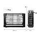 Duronic FK8416 Lámpara eléctrica atrapa Insectos 16W 39.5x26cm- Mata Insectos voladores con...