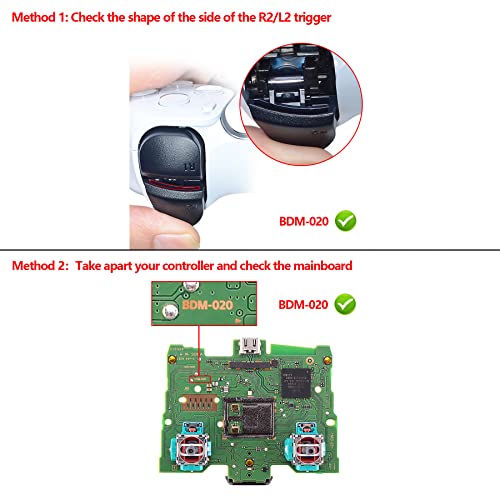 eXtremeRate Botões de substituição D-pad R1 L1 R2 L2 Gatilhos Opções de compartilhamento de botões f
