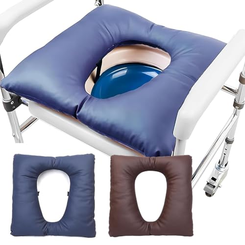 Cojín Lavable para Inodoro de 42x42 cm con PU y sujeción ajustable 4