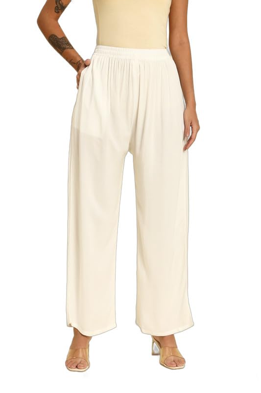 Image of Soft Colors Women Regular Fit Pocket Palazzo
