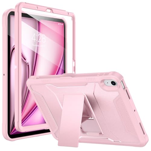 Coque iPad Air 11 antichoc Soke rose pour éviter les bris d'écran