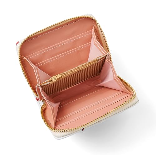 Mini Cute Cartoon Wallet, Anime Coin Purse for Boys and Girls, Zipper Small PU Leather Wallet Card Holder (White)4