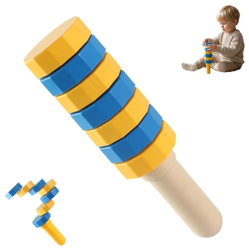 PIUOWAR Handheld Balancers, Balance Challenge Set,360°Balance Column Toy Hand Eye