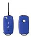 Produktbild Yayago Silikon Hülle kompatibel mit/geeignet für VW Skoda Seat 3-Tasten Autoschlüssel Schlüssel Schutzhülle Etui Key Case KFZ Schutz Cover in blau