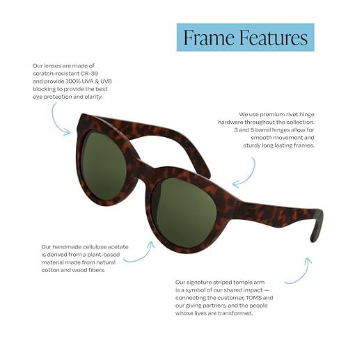 Image of TOMS Florentin Traveler Round Eyeglasses for Women