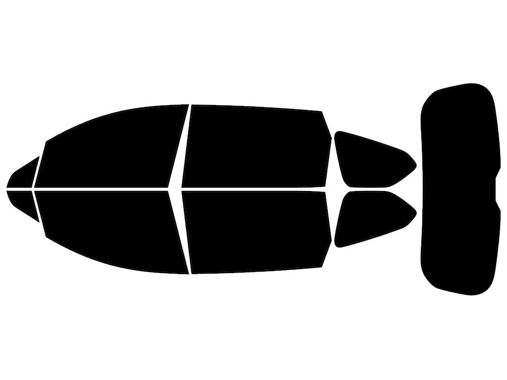 Rvinyl Window Tint Kit Compatible with Hyundai Santa Fe 2019-2023 - Complete Precut Kit - 5%