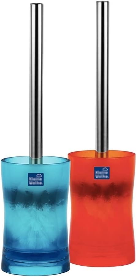 Toilet Bowl Brush Long Handle Holder Toilet Brush with Base Toilet Brush Simple Design Toilet Brush Bathroom No Dead Angle Cleaning Toilet Brush Set Toilet Cleaner Brush(C)