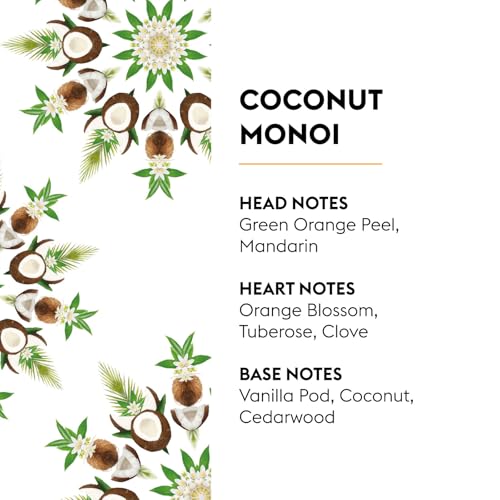 Image of MAISON BERGER Car Diffuser Refill Set, Coco Monoi | Coconut Tuberose Vanilla Notes, 2 Ceramic Inserts, Fits MAISON BERGER Vent Clips, 4-Week Diffusion, Made in France