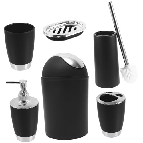 Kit de accesorios de baño PRETYZOOM de 6 piezas para organizar el lavabo 6
