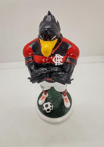 3D Presentes Criativos, Urubu Mascote do Flamengo Artesanal 20 cm Mascote Flamengo Boneco Mascote do