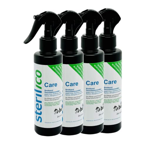 sterilico - Care - Desinfektionsmittel für höchste Sicherheit in Spital, Arztpraxis und Pflege (4 x 250ml) Cover