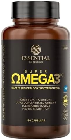 Super Omega 3 TG 180 Cápsulas 1000mg - Essential Nutrition