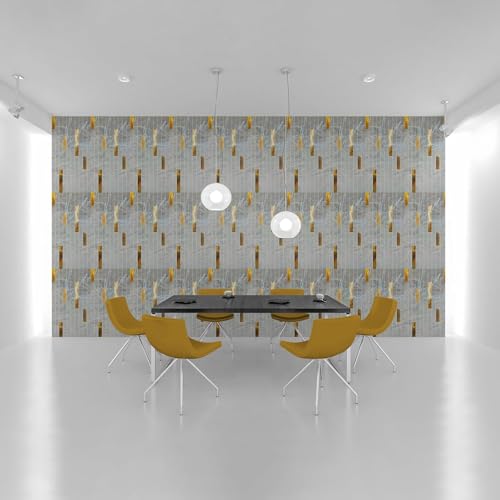 Image of WrapWall 3D Wallpaper Self Adhesive Foam Pack of 15 (60x30 cm) | Waterproof Brick Design Wallpaper |Peel & Stick DIY Wall Decor for Living Room Bedroom Kitchen (15, Grey Mosaic)
