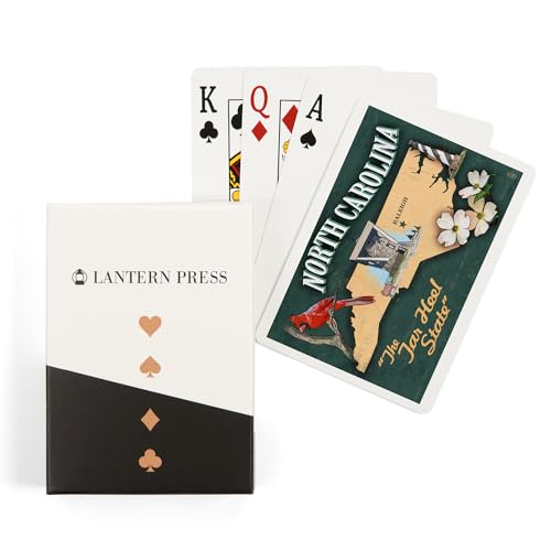 Baraja de cartas Poker North Carolina, 52 naipes