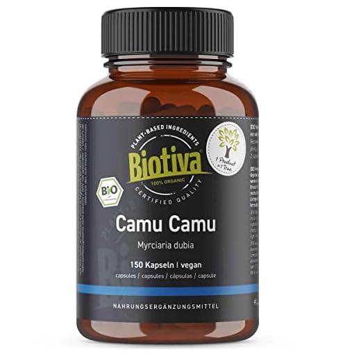 Camu Camu organiska 150 kapslar 700 mg per kapsel - Naturligt C-vitamin mästare - vild samling - Garanterat utan tillsatser - flaska och kontrollerad i Tyskland (DE ECO-005) -100 % vegan