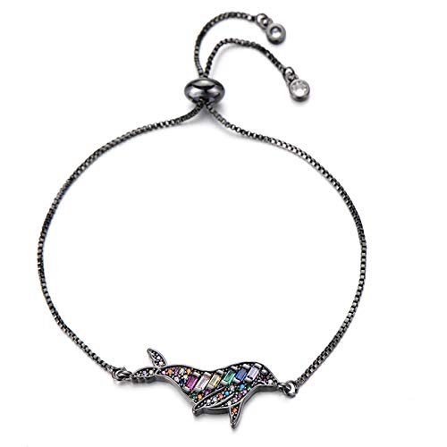Mano Pulseras Brazalete Joyería Mujer Lovely Seal Charm Bracelet Cubic Zirconia Crystal Mano Pulseras Brazaletes para Mu