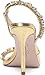 Jessica Simpson Women's Jaycin Embellished Heeled Sandal, Gold/Clear, 8