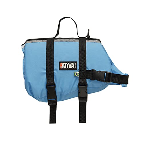Colete Salva Vidas Pet Vest Ativa Tam G Azul