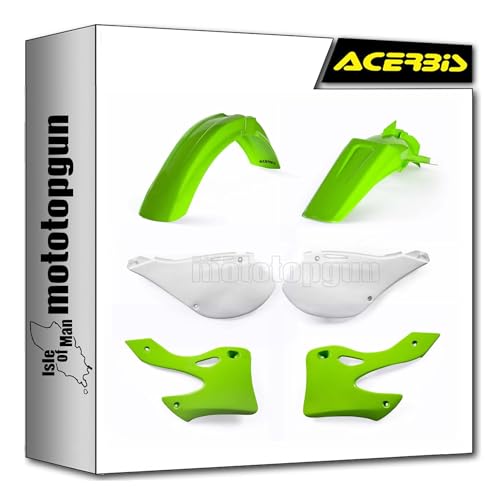 Plastique cache carenage replica vert pour moto Kawasaki KX 125
