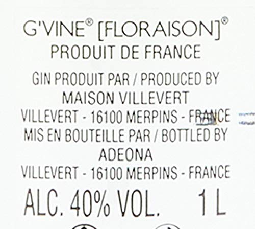 G'Vine Gin de France FLORAISON 40% Vol. 1l – Bild 6
