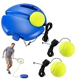 JazRvr 5 Stück Tennistrainer Set, Tennis Übungsgerät mit 2 Bällen und 2 Schnüren, Tennisball mit Schnur zur Schlagtechnik- und Koordinationsübung, ideal für Garten und Zuhause