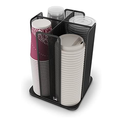 Tassen- und Deckelhalter, Kaffeetassenspender für Restaurant, Pausenraum, Kaffeestation, Bar, Buffet, Küchenschrank, Arbeitsplatte Cover