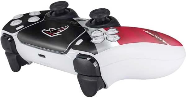Skinit Decal Gaming Skin Compatible with PS5 Controller - Officially Licensed NFL Atlanta Falcons Design