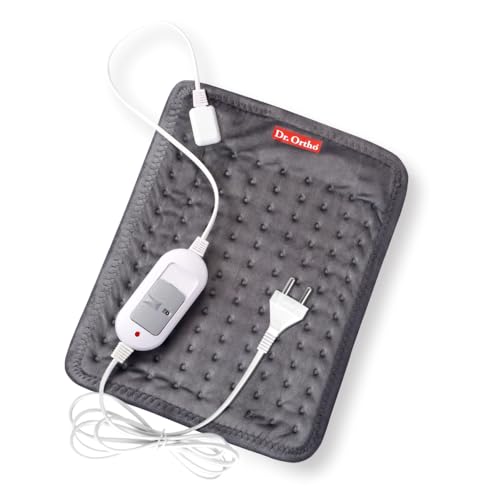 Dr.Ortho Orthopaedic Electric Heating Belt with 3 Levels of Temperature Control,Lower Back Heat Therapy Waist Wrap,Pain Relief of Abdominal,Stomach,Lumbar,Muscle,Knee,Shoulder,Neck and Cramps,Grey