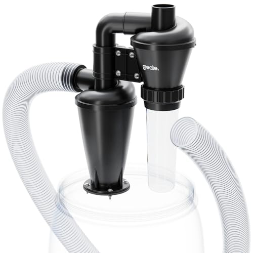 greate 2-Stufen Zyklonabscheider - Zyklon Absaugung Werkstatt mobil oder stationär nutzbar - Staubabscheider Zyklonabscheider Bausatz - Cyclone dust collector - Zyclone Abscheider