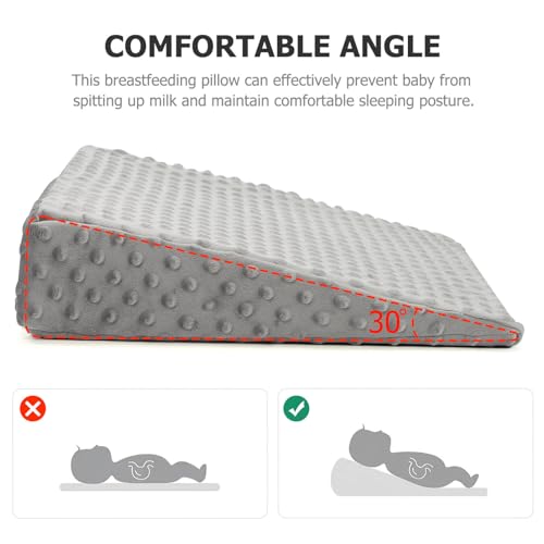 Zerodeko Travesseiro De Cunha Para Bebês Travesseiro Inclinado Para Berço Cunha Lateral Para Dormir