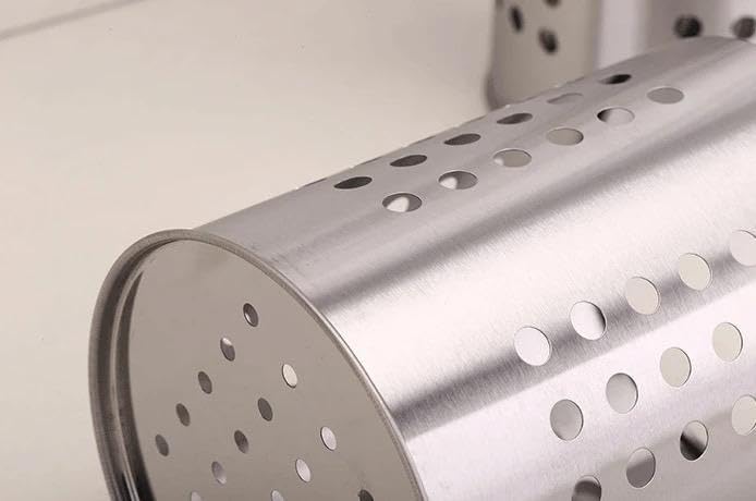 Orret Home Metal Kaşıklık Delikli, Tezgah Üstü Kaşık Kevgir Kepçe Organizeri, Masa Üstü Kalemlik ve Makyaj Fırçası Organizeri, Çok Yönlü ve Şık Mutfak Aksesuarı - Görsel 4