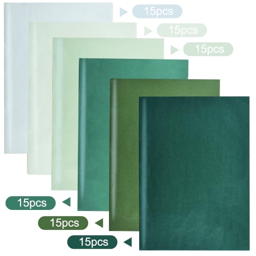 Image of BEISHIDA 90 Sheets Sage Green Series Tissue Paper Bulk for Gift Wrapping | 6 Colors 14 x 20 Inch for Crafts and Gift Bags for Birthday Wedding Garden Baby Shower Holiday Decorative