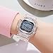 PASOY Women Outdoor Sports Swim Watches Digital Multi-Function Alarm Stopwatch Countdown Backlight Girls Waterproof Watch White