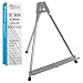 US Art Supply Aluminum Tabletop Easel Tri-Pod Display Table Top Design with Rubber Feet (Large - NO Arms)