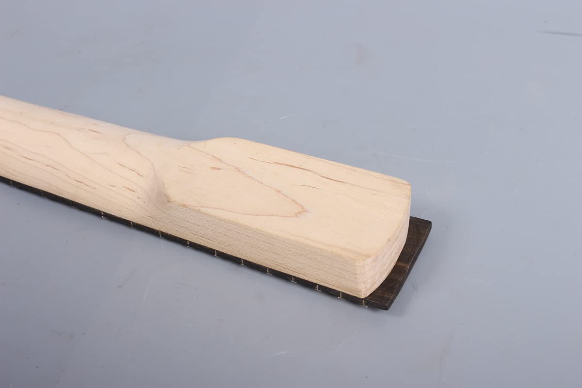 7string chitarra collo 24fret 25.5 pollici legno acero con palissandro chitarra tastiera collo largo paddle testa fai da te chitarra Dot intarsio
