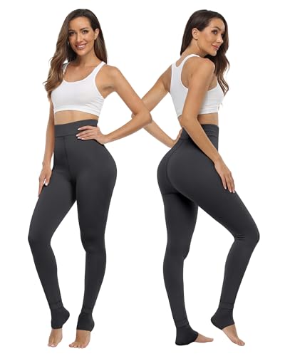 Image of ATHVOTAR Fleece Lined Winter Tights Women - Thermal Warm Opaque Pantyhose Thick Sheer Leggings