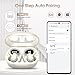 Wireless Earbuds, Headphones Sport Bluetooth 5.4, Over Ear Buds with ENC Noise Canceling Mic, Deep Bass Stereo Earphones with Hook, 50H, LED Display, IP7 Ear Buds for Workout Running, Off-White(2026)