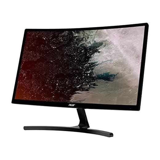 Acer Gaming Monitor 23.6” Curved ED242QR Abidpx 1920 x 1080 144Hz Refresh Rate AMD FREESYNC Technology (Display Port, HDMI & DVI Ports)