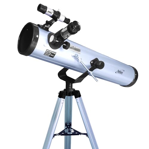 Seben Teleskop 76/700 AZ - astronomisches Spiegelteleskop inklusive Aluminium Stativ, großem...
