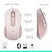 Logitech Signature M650 Wireless Mouse - for Small to Medium Sized Hands, 2-Year Battery, Silent Clicks, Customizable Side Buttons, Bluetooth, for PC/Mac/Multi-Device/Chromebook - Rose