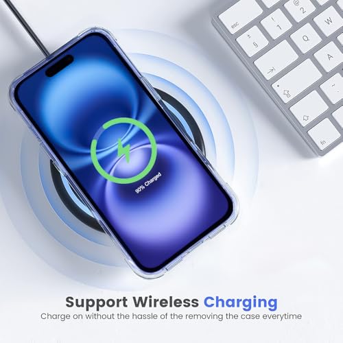 Image of WOW IMAGINE Ultra-Hybrid Back Case Cover for iPhone 16 Plus | Compatible with MagSafe | Drop and Camera Protection | Clear Back | Shock Proof Mobile Back Case for iPhone 16 Plus (PC+TPU, Transparent)