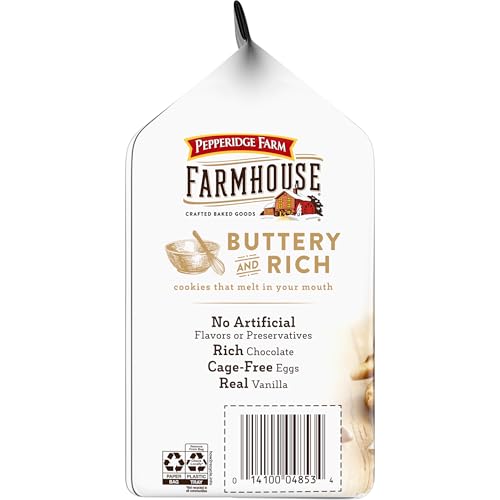 Image of Pepperidge Farm Farmhouse Thin & Crispy Toffee Milk Chocolate Cookies, 6.9 Ounce Bag (Pack of 2)