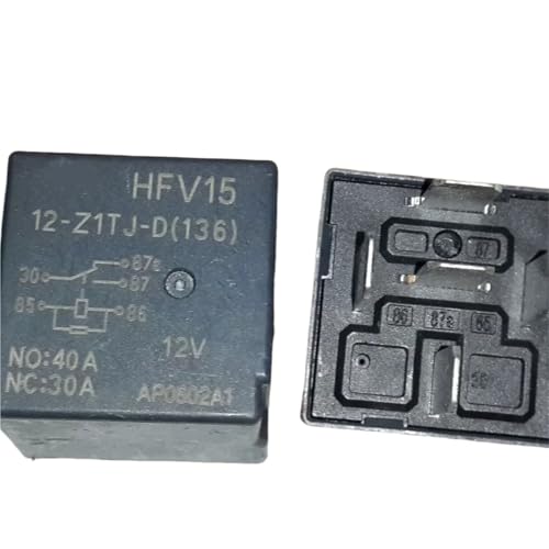 Relais de puissance automobile HFV15 12V 40A pour commande de phares et ventilateur